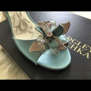 🆕 Badgley Mischka Blue Slingback Sandals